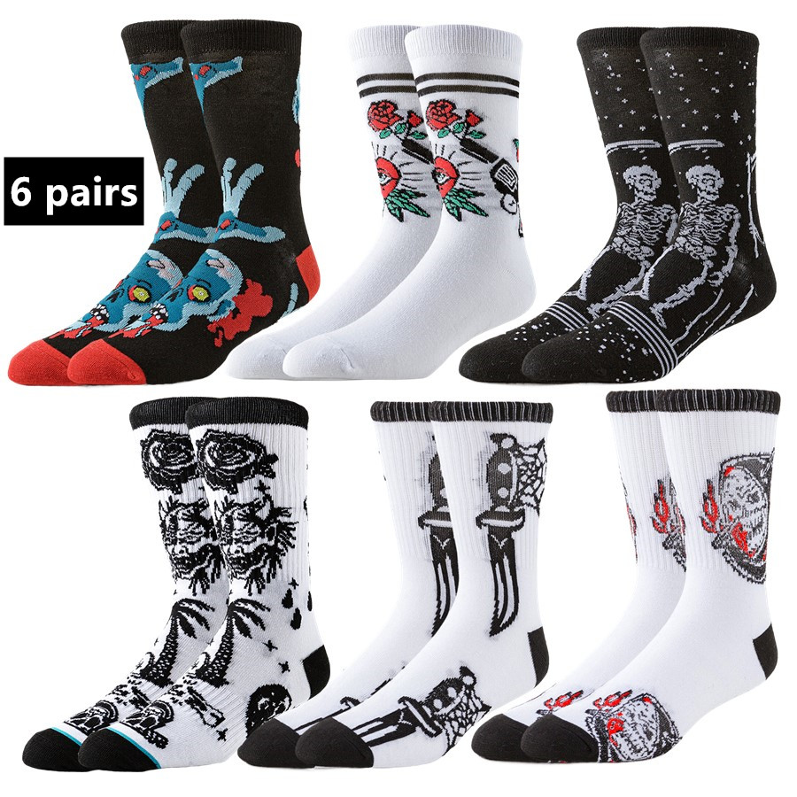 Outdoor Sport Dress - 6 çift Erkek Kadın Spor Çorap