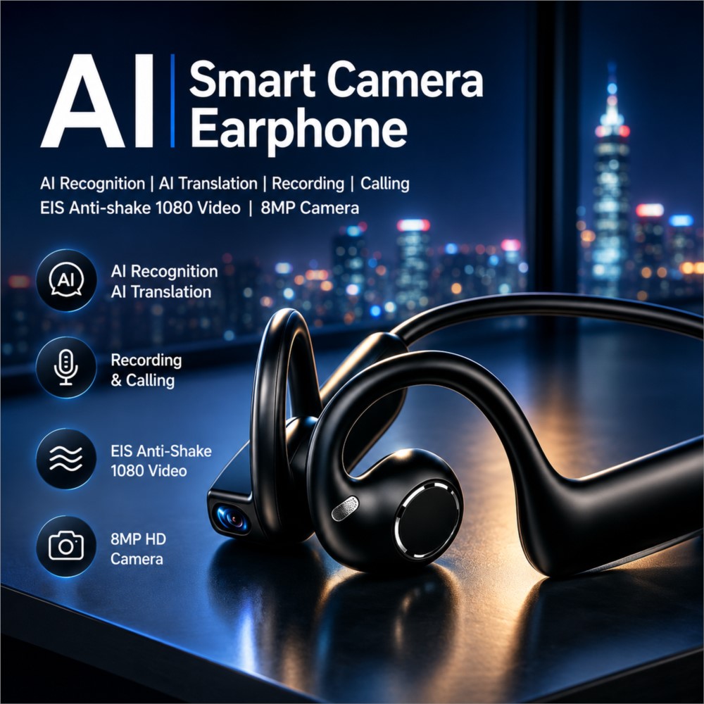 Outdoor Sport Camera - Yapay Zeka Akıllı Kulaklıklar 800W Akıllı