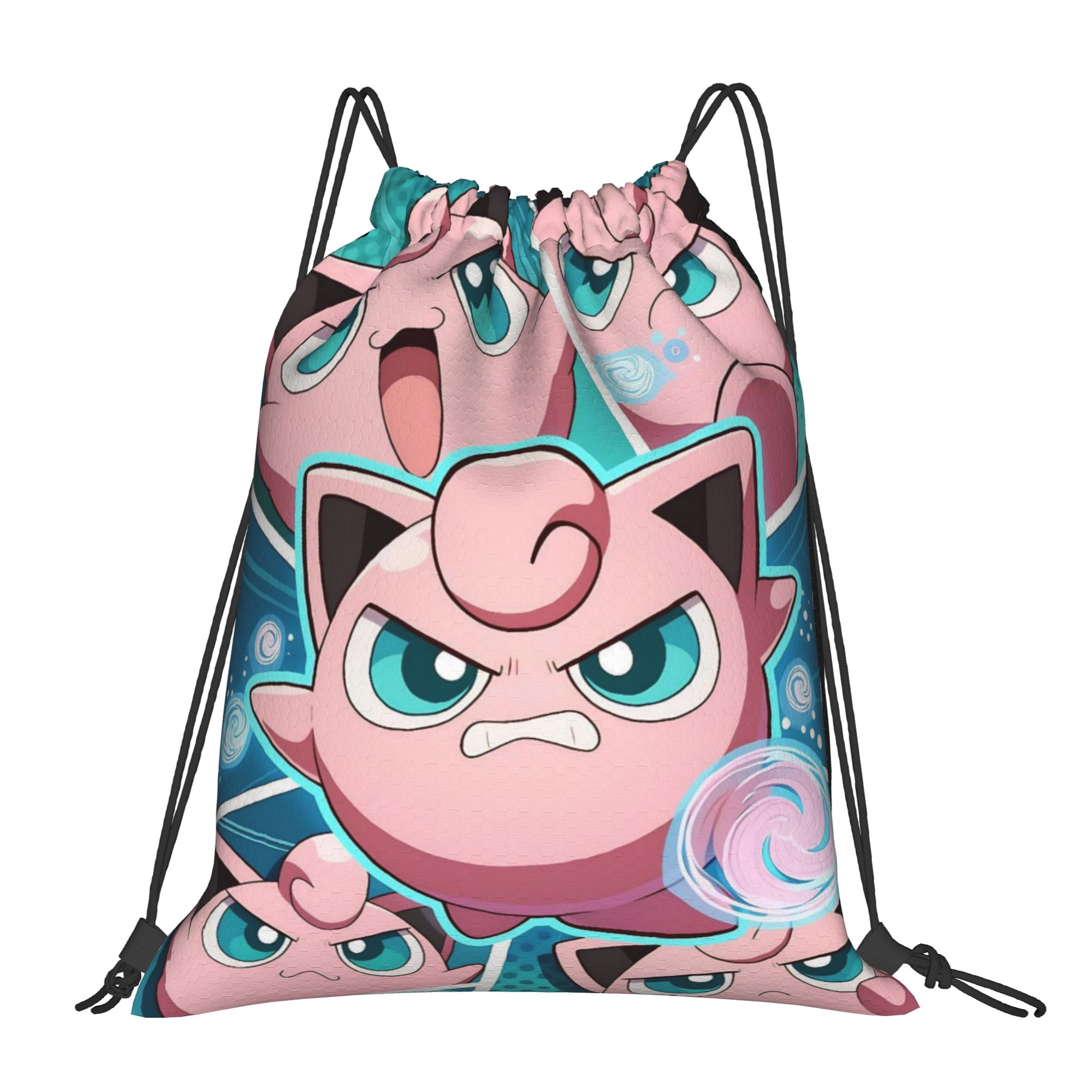 Outdoor Sport Backpack - Jigglypuffs Pembe Kawaii İpli Sırt Çantası