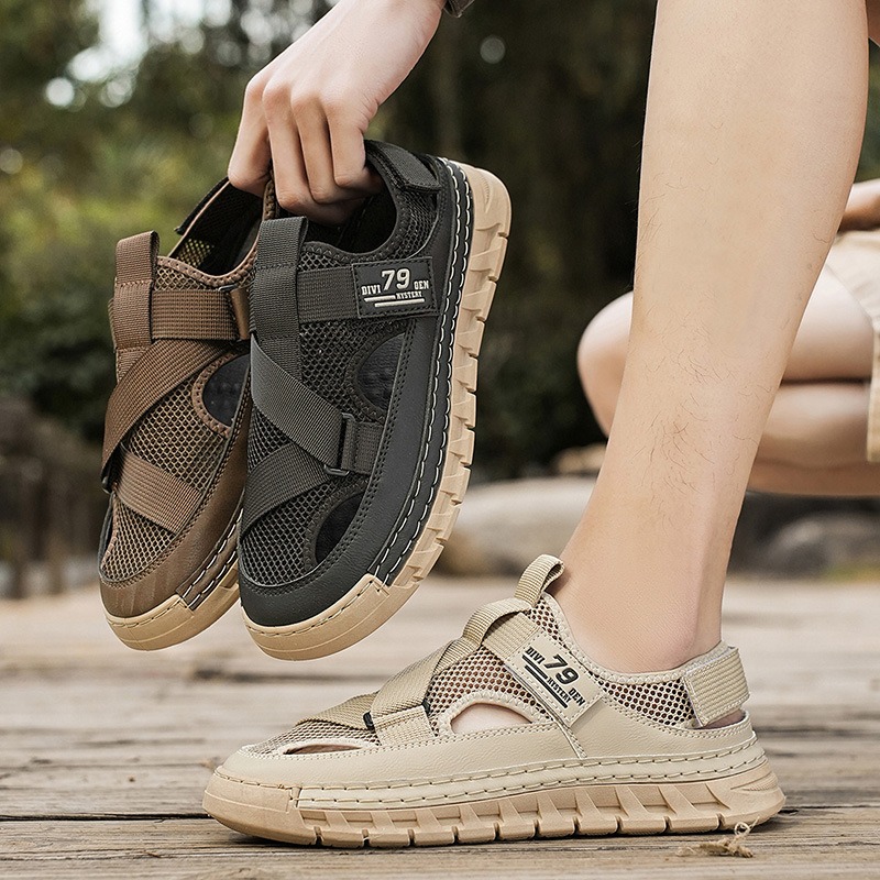Outdoor Sport Outfit - Erkek Sandalet Yaz Örgü Nefes Alabilen