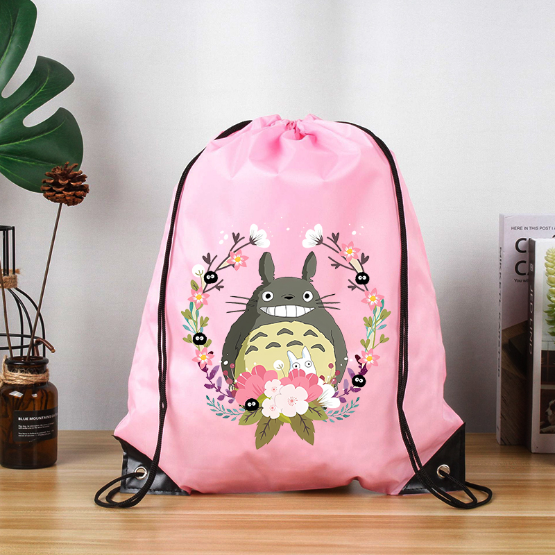 Outdoor Sport Backpack - Karikatür Kedi Totoro Hafif İpli Sırt