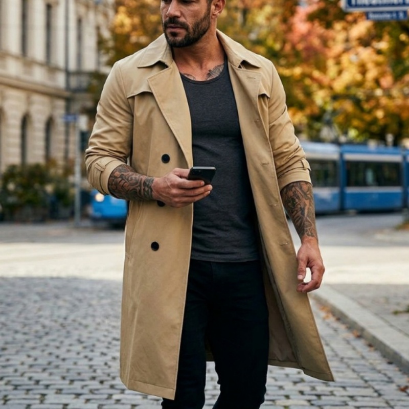 Sonbahar Yeni Trench Erkek Sok - Outdoor Sport Windbreaker incelemesi ve fiyatı