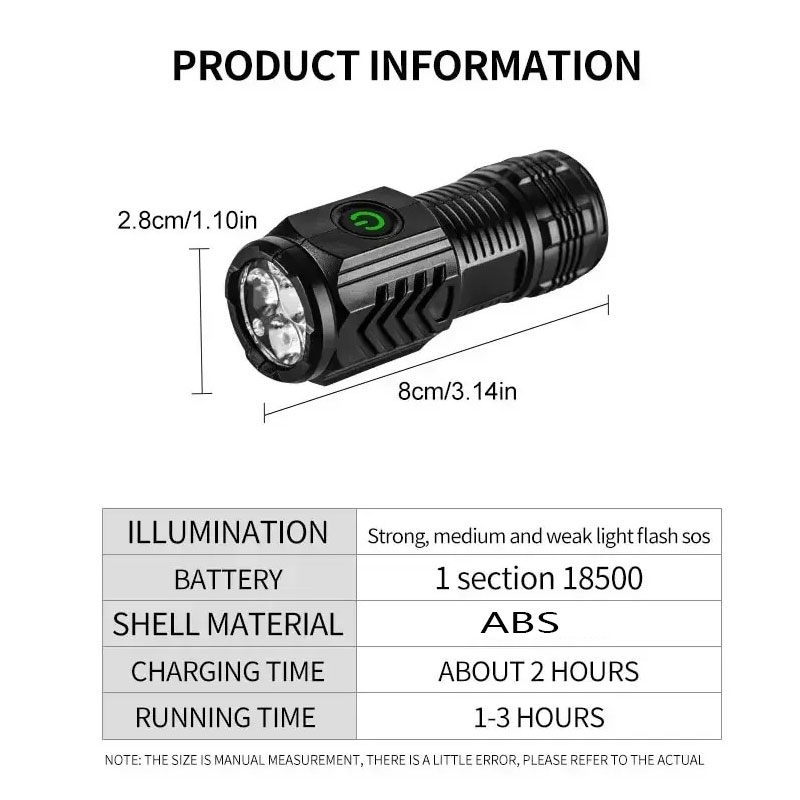 Kalem Klipsli Mini 3LED El Fen - Outdoor Spotlight incelemesi ve fiyatı