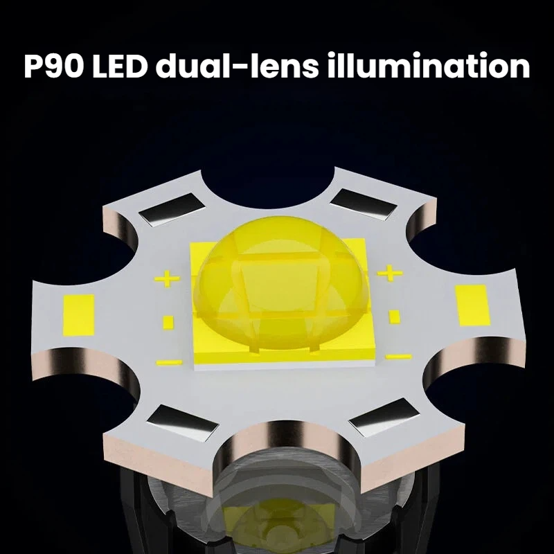 Yüksek güçlü P90 LED El Feneri - Outdoor Spotlight incelemesi ve fiyatı