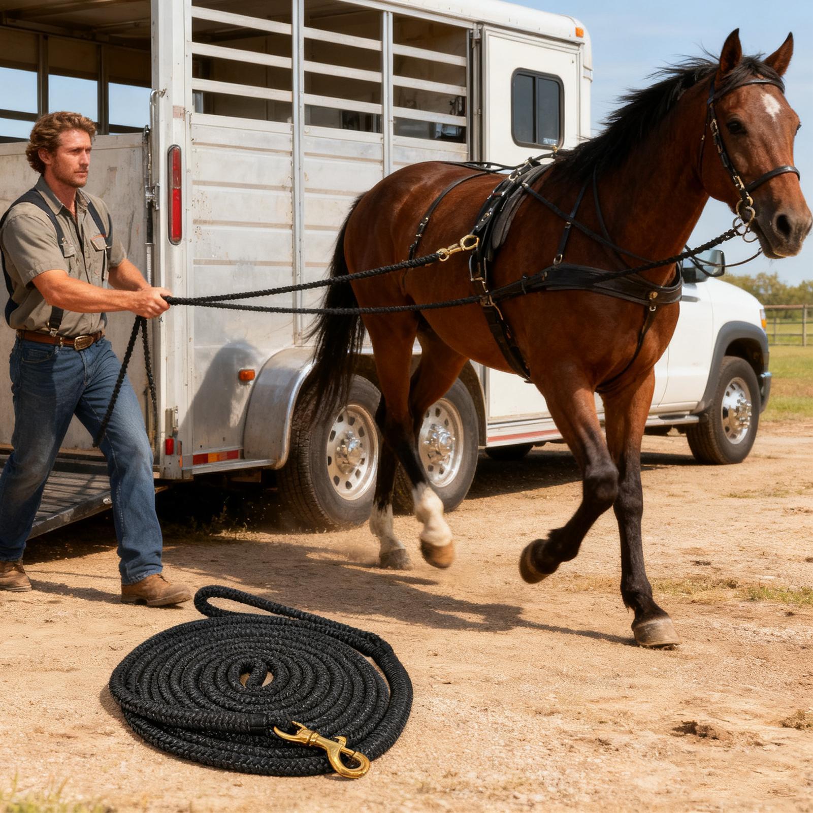 At koşu ipi performans at ipi  - Lunge Line Horse incelemesi ve fiyatı